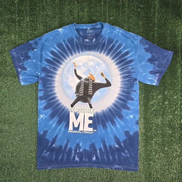 Despicable Me Tie Dye Minion Mayhem Universal Studios Promo Shirt M 2010 Movie - Picture 2 of 7